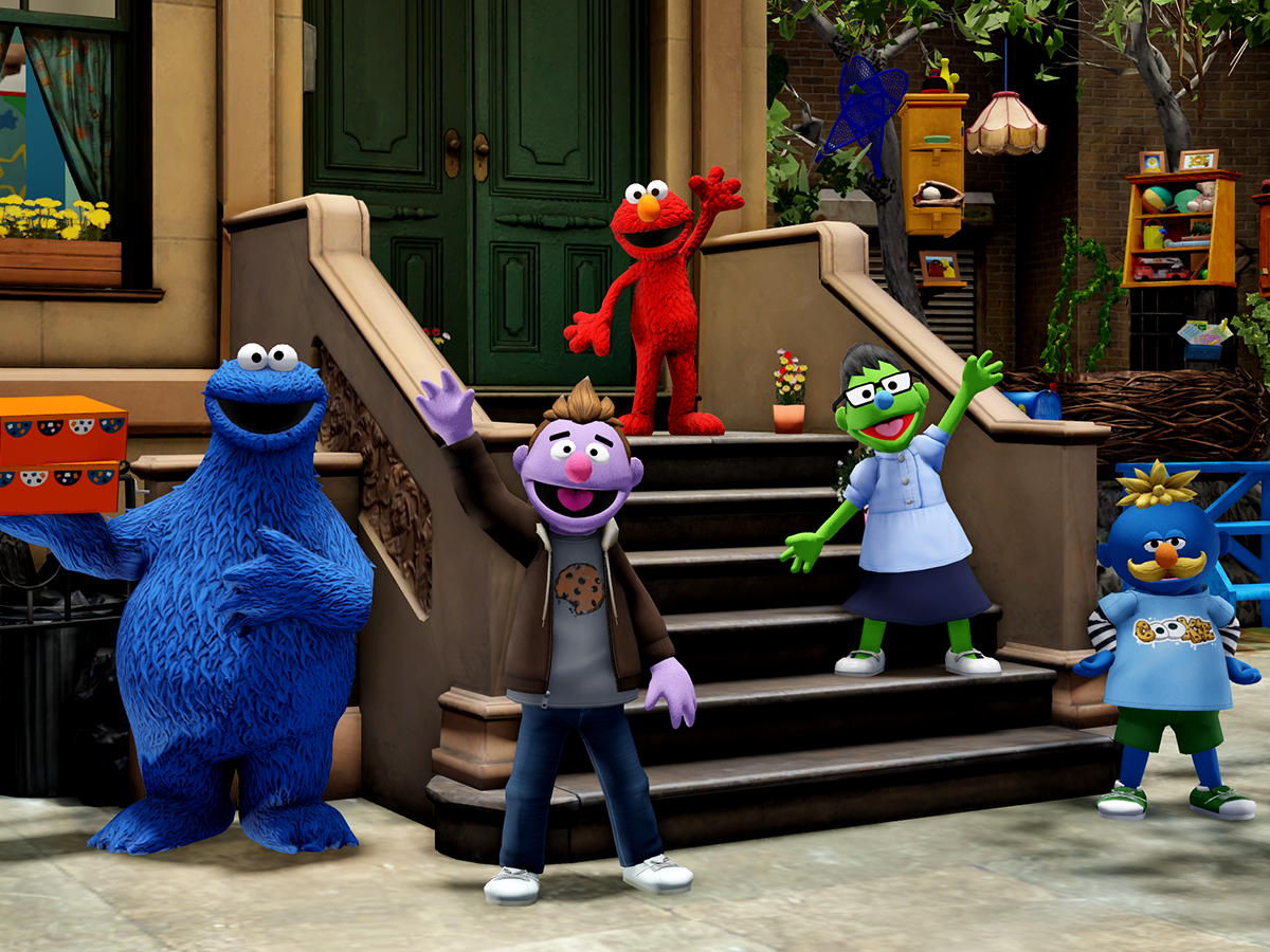 Roblox Hub showing 123 Sesame, Cookie Monster and Elmo.