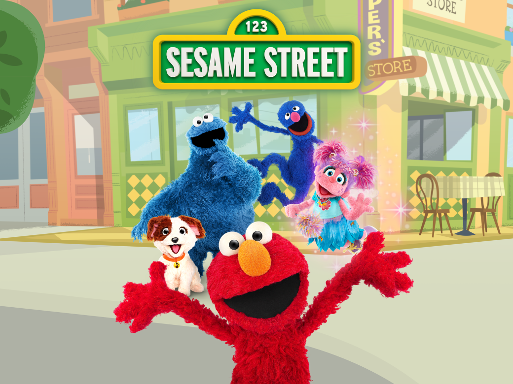 Abby, Elmo, Grover, Cookie Monster and Tango.