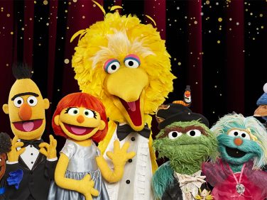 Big Bird, Julia, Bert, Ernie and friends.