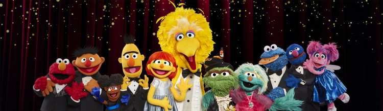 Big Bird, Julia, Bert, Ernie and friends.