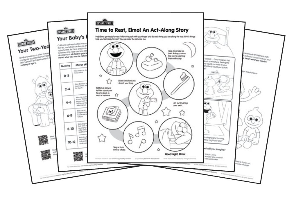 Printables in a pile.