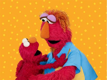 Feelings maestro over Elmo and his dad Louie.