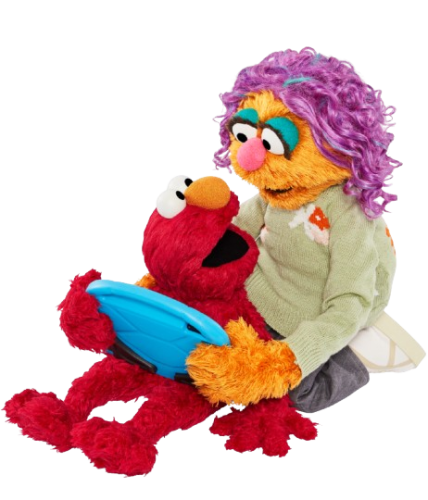 Elmo and his mom