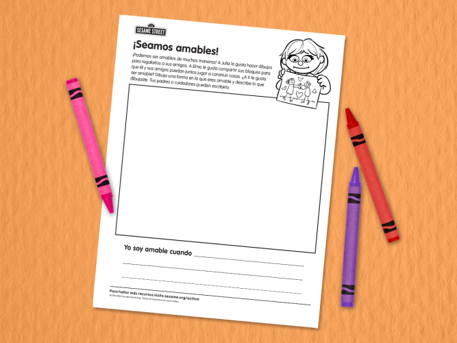 Way to be kind printable in Spanish