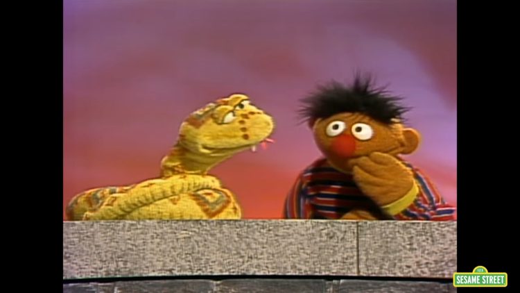 Ernie and Sandy the Snake