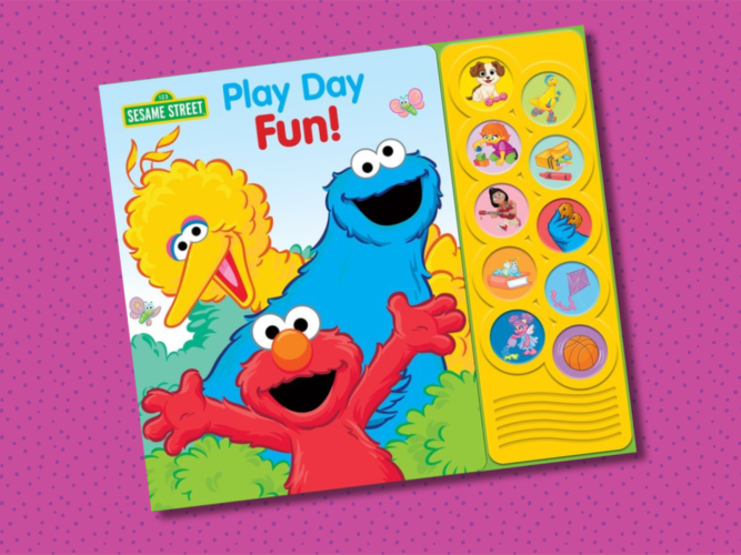 Elmo, Cookie Monster, and Big Bird
