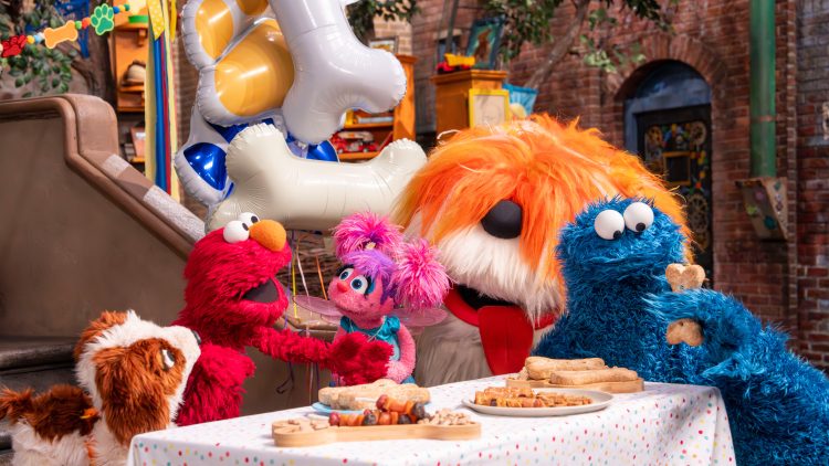 Elmo, Abby, Barkley, Cookie Monster